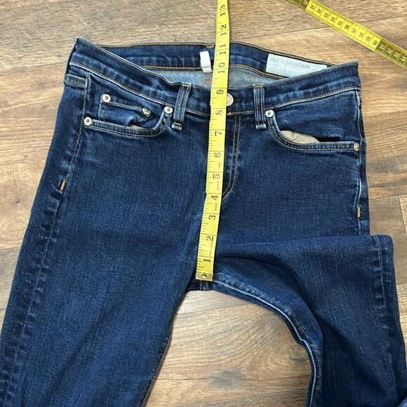 rag & bone Women's High Rise Skinny Jeans in Heritage - Picture 3 of 6
